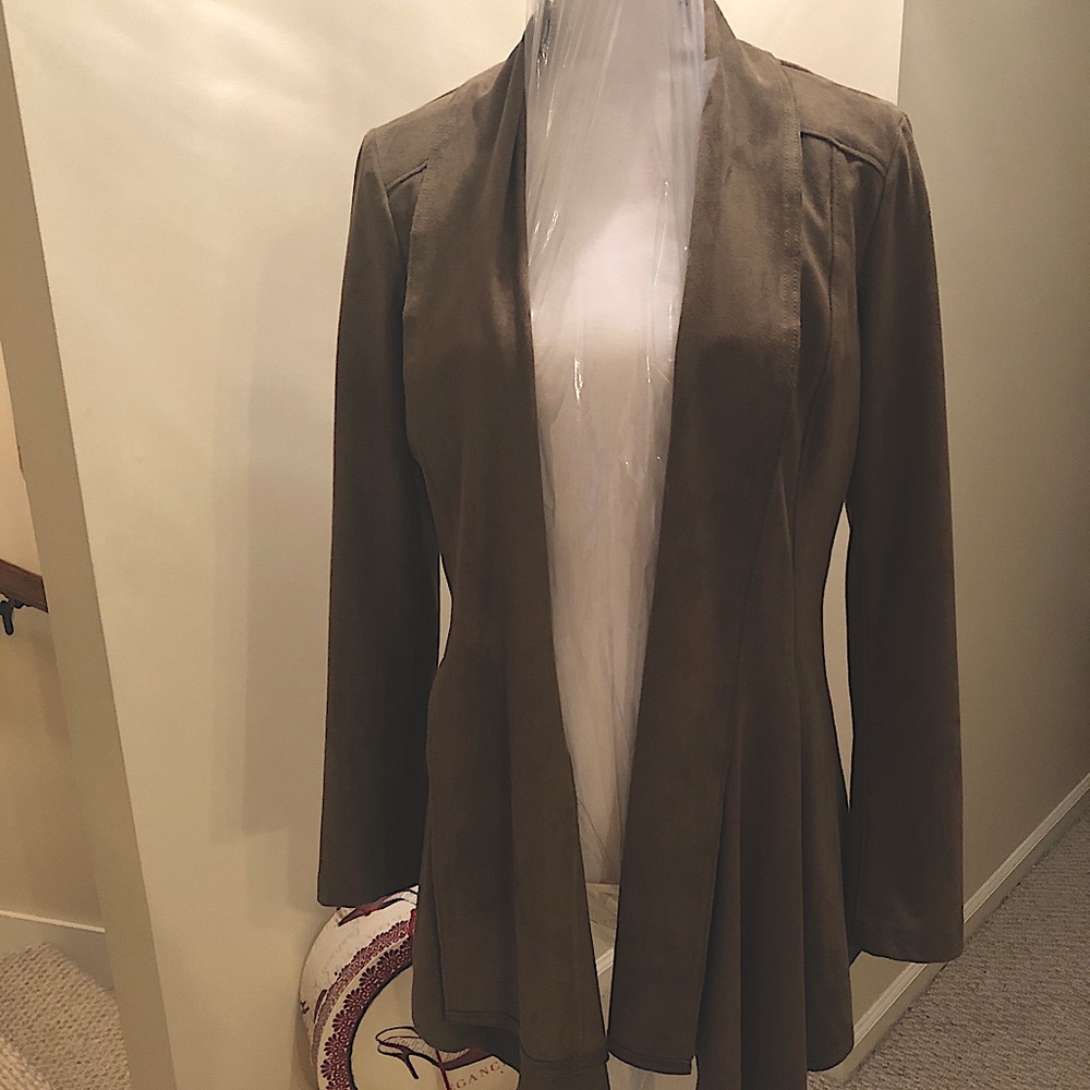 Suede cloth swing jackets